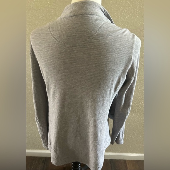 Eileen Fischer Women's Gray Open Front Sweater size S inside pockets - Picture 3 of 7
